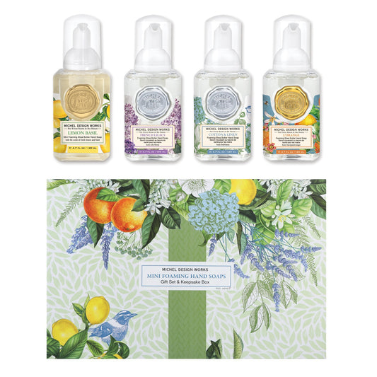 Michel Design Works - Botanicals Mini Foaming Hand Soap - 4 Piece Gift Set - Findlay Rowe Designs