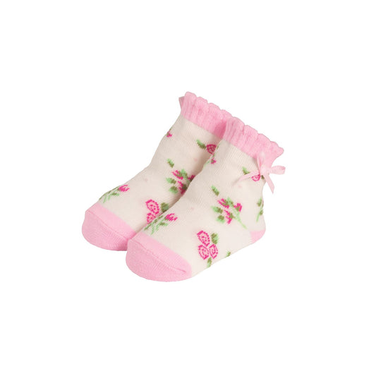 Mud Pie - Baby - Socks - Rose Print