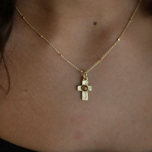 InspireDesigns - Necklace - Mustard Seed Cross - Findlay Rowe Designs