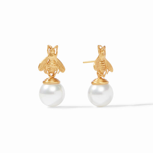 Julie Vos - Earring - Bee Pearl Drop