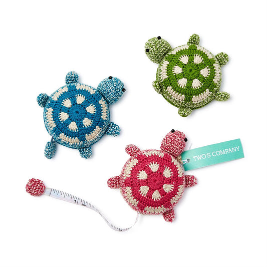 Two's Company- Crotchet Knit Turtle Measuring Tape