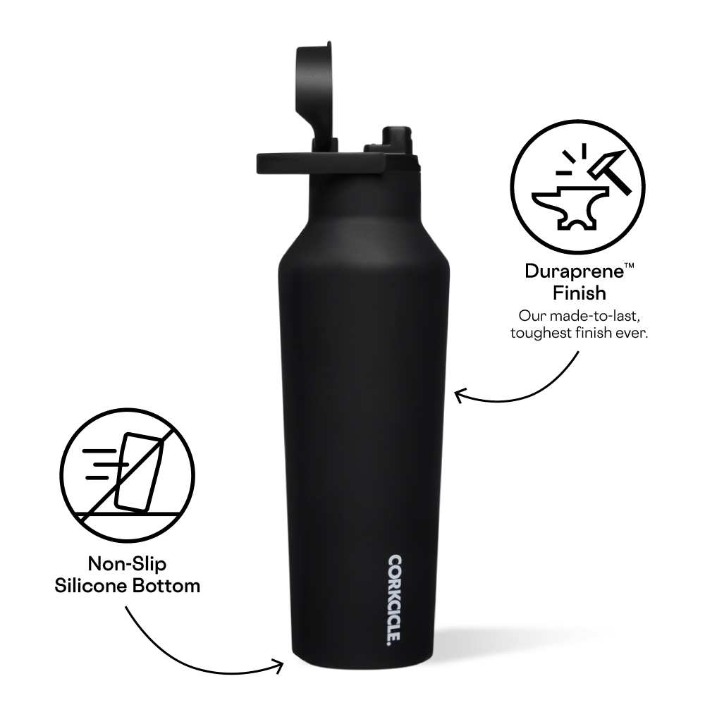 Thermosfles Corkcicle Sport Canteen Zwart 590 ml Thermosfles Corkcicle Sport Canteen Zwart 590 ml