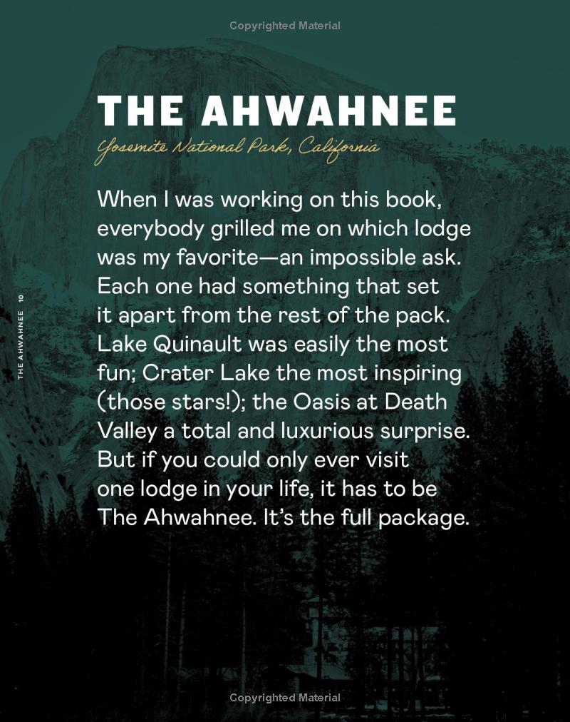 Lodge: An Indoorsy Tour of America’s National Parks - Findlay Rowe Designs