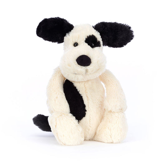Jellycat - Bashful Rufferty Black & Cream Puppy - Findlay Rowe Designs