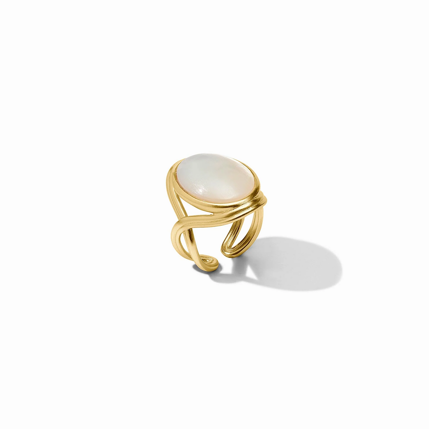 Julie Vos - Ring - Essex Statement - Mother of Pearl - Size 6/7 or Size 8/9