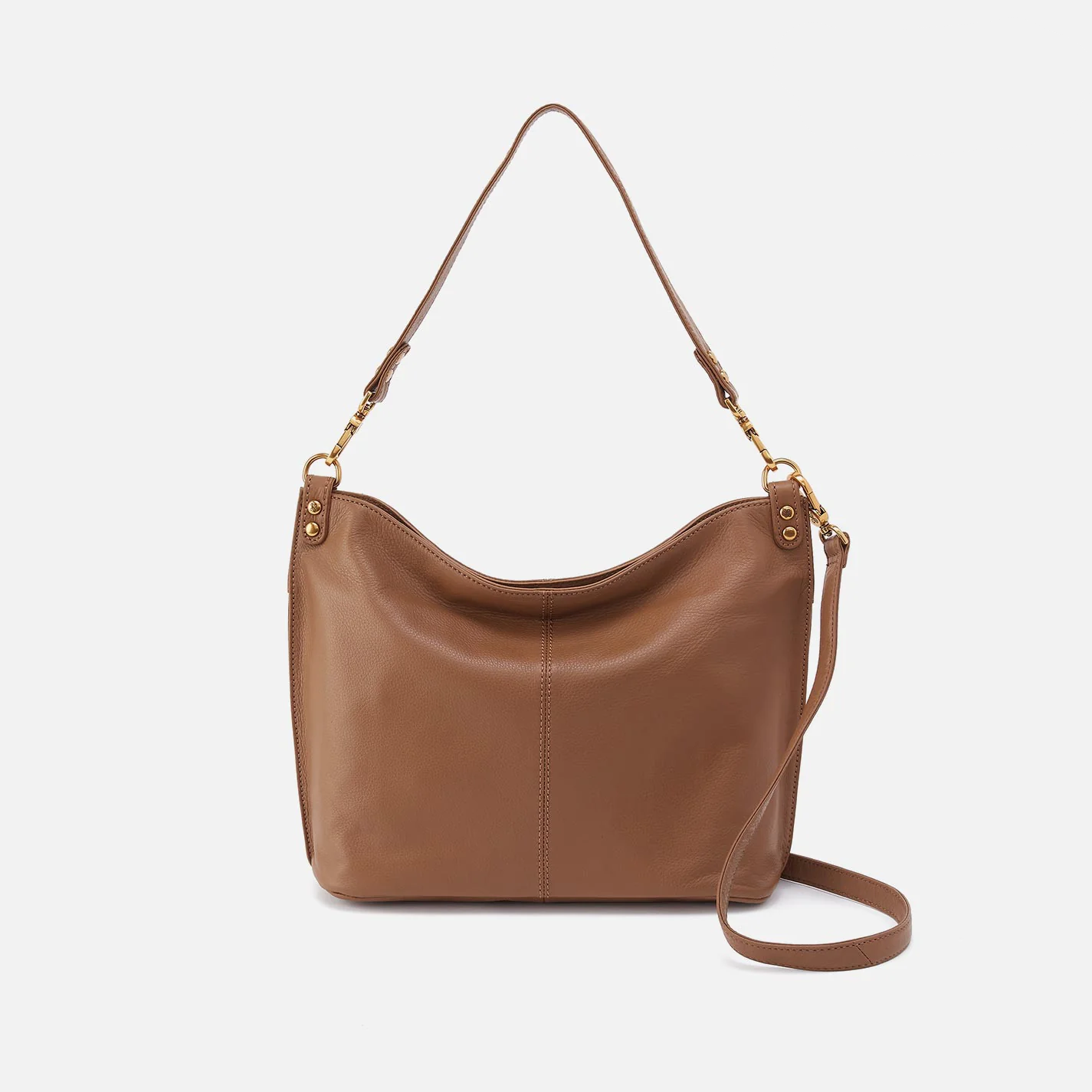 Hobo - Pier Shoulder Bag - Pebbled Leather - Timber Brown
