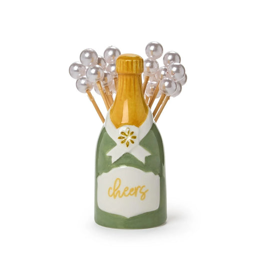 Toothpick Holder - Champagne Bottle Pick Holder - Findlay Rowe Designs