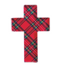 Mud Pie - Christmas Acrylic Tartan Cross