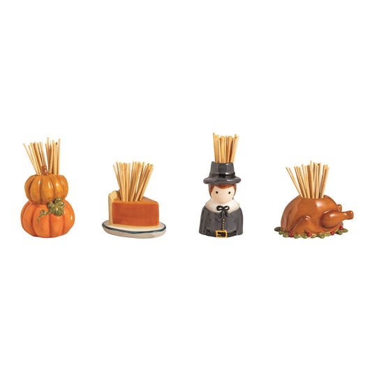 Mud Pie - Thanksgiving Toothpick Holders - Findlay Rowe Designs