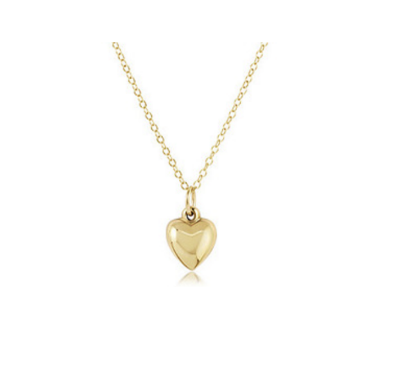 Enewton - 16in Necklace Gold - Love Plush Small Gold Charm - Findlay Rowe Designs
