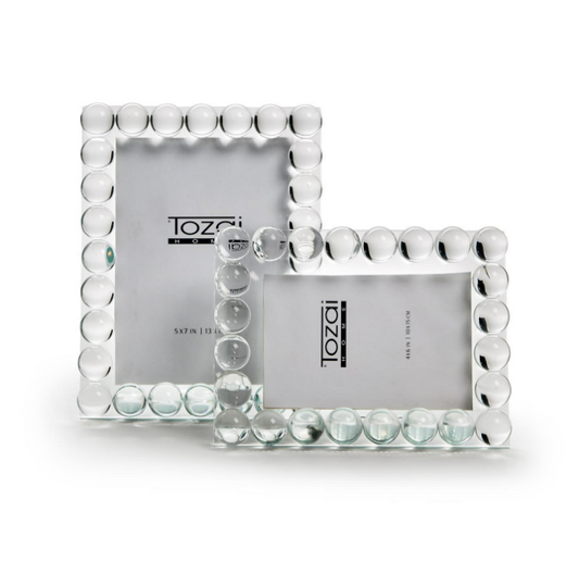 Frame - 4x6 or 5x7 - Bubbles Crystal Glass - Findlay Rowe Designs