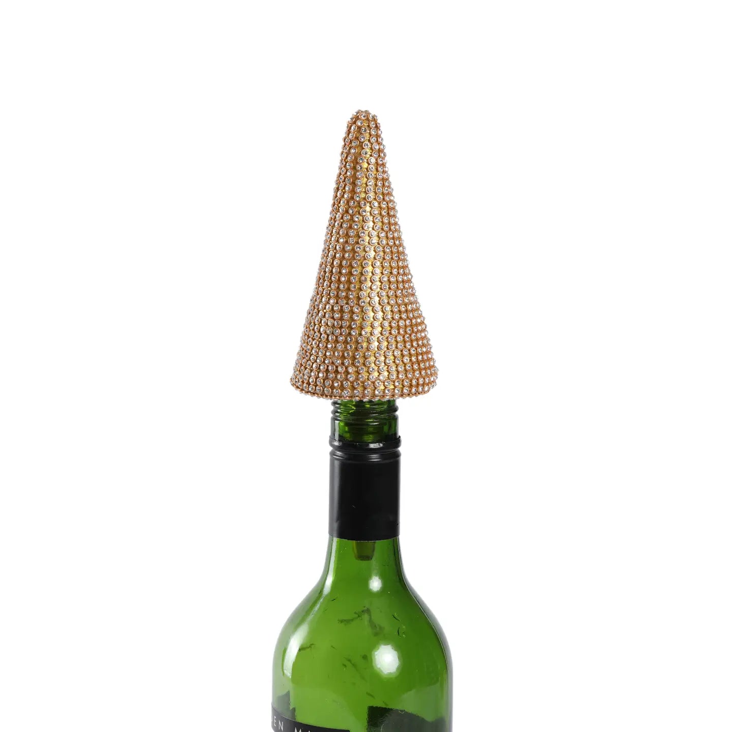 Bottle Stopper - Beaded Tree - Gold