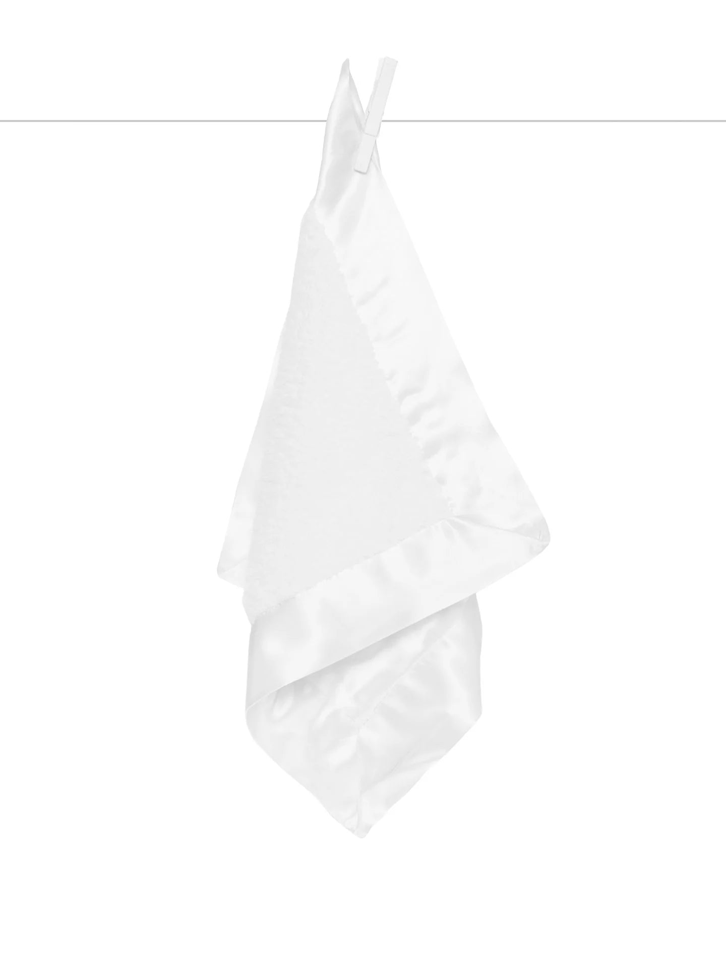 Little Giraffe - Chenille Satin Blanky - White - Findlay Rowe Designs