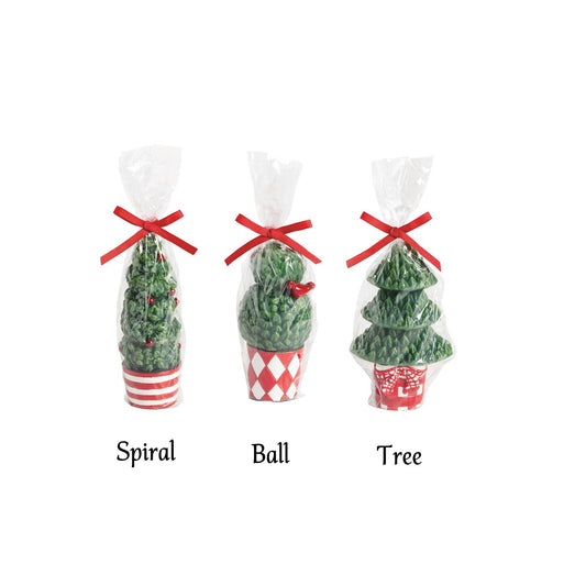 Mud Pie - Candle - Figural Christmas Topiary - Findlay Rowe Designs