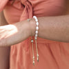 Natalie Wood - Pearl Layering Bracelet in Gold - Findlay Rowe Designs
