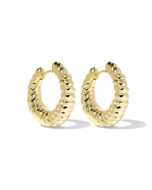 Kendra Scott - Earring -   Sandy Gold Hoop - Findlay Rowe Designs