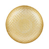 Vietri - Rufolo - Glass Gold Basketweave Large Shallow Bowl - Findlay Rowe Designs