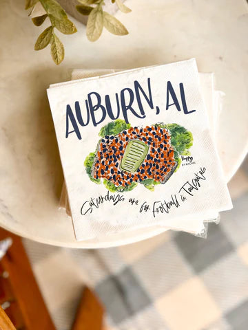 Auburn Tailgate Napkins-Pack of 20 - Findlay Rowe Designs