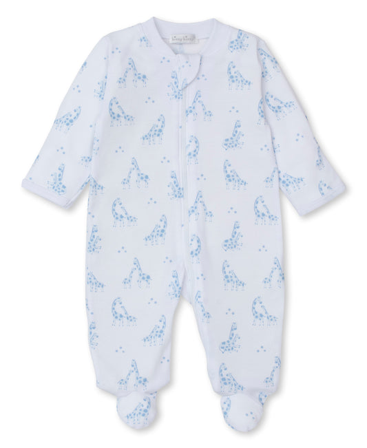 Kissy Kissy - Light Blue Onesie - Giraffe Glee - Findlay Rowe Designs