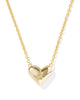 Kendra Scott - Necklace - Ari Heart Letter - Gold Short Pendant