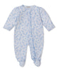 Kissy Kissy - Zip Footie - Old English Roses - Blue - Findlay Rowe Designs
