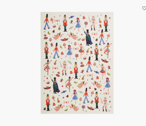 Rifle Paper Co - Gift Wrap Sheets - Nutcracker Sweets