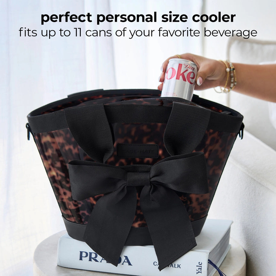 Case-Mate - Mini Jelly Cooler Tote Bag 7L - Tortoiseshell Bow - Findlay Rowe Designs