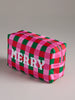 Shiraleah - Cara Checkered "Merry" Zip Pouch