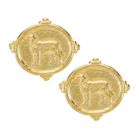 Susan Shaw - Earrings - Retriever Studs
