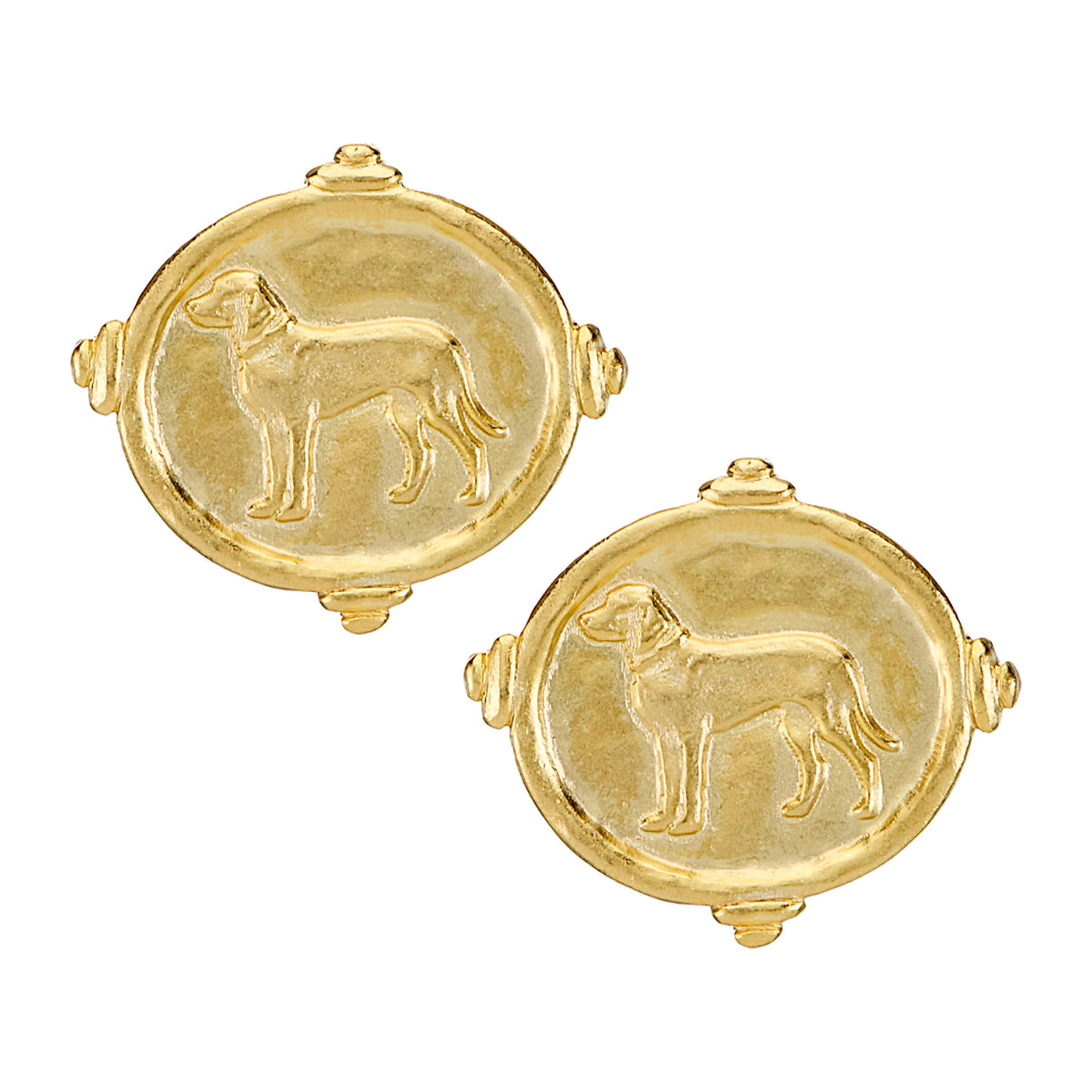 Susan Shaw - Earrings - Retriever Studs