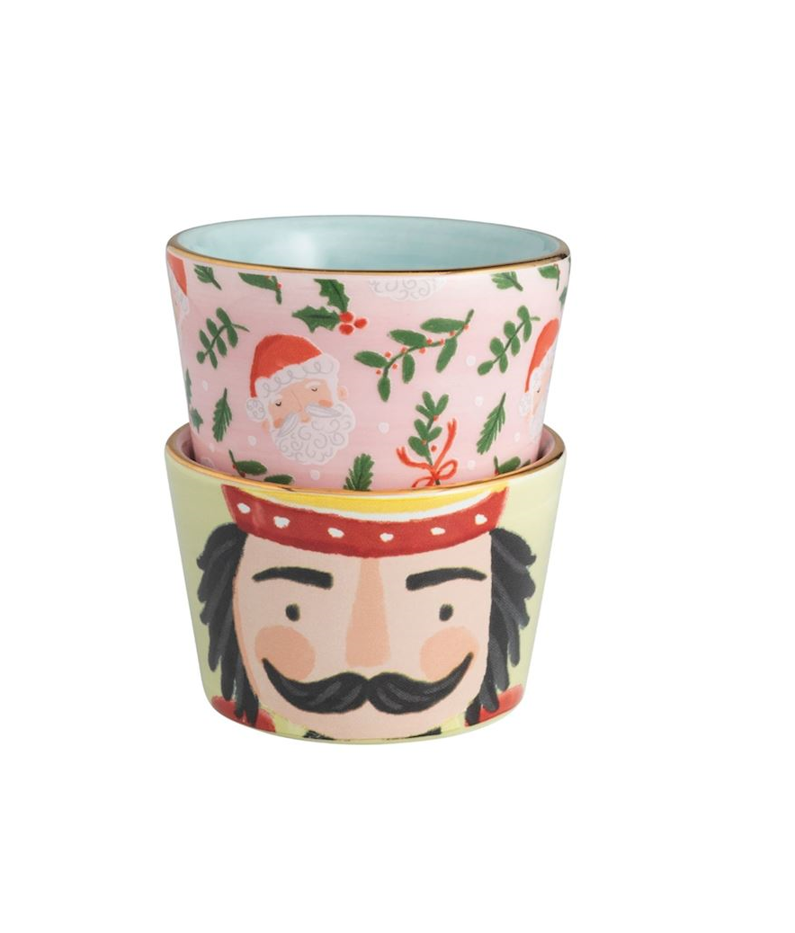 Mud Pie - Patterned Tidbit Bowl Set of 2