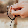 My Saint My Hero - Surrender Prayer Bracelet- Black with Silver - Findlay Rowe Designs
