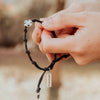 Surrender Prayer Bracelet- Black with Silver