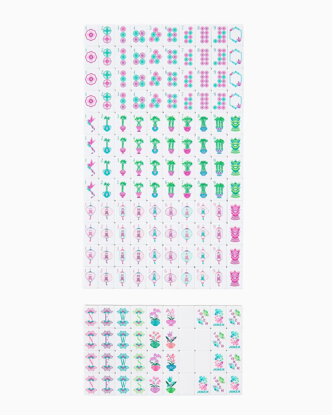 Oh My Mahjong - Emerald Tiles - Findlay Rowe Designs