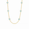 Julie Vos - Necklace - Laguna Stone Station - Aquamarine Blue - Findlay Rowe Designs