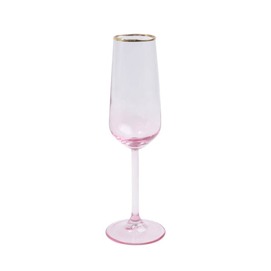Vietri - Rainbow - Champagne Flute - Pink - Findlay Rowe Designs