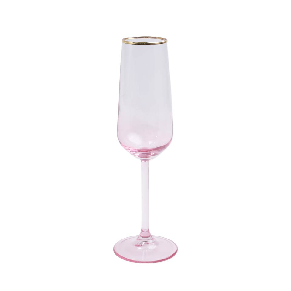 Vietri - Rainbow - Champagne Flute - Pink - Findlay Rowe Designs