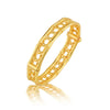 Capucine de Wulf - Bracelet - Veranda Caning Hinged Bangle - Gold - Sm Med - Findlay Rowe Designs