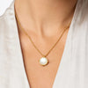 Julie Vos - Necklace - Honeybee Solitaire Necklace - Iridescent Strawberry - Findlay Rowe Designs