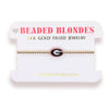 Beaded Blondes - Bracelet - Collegiate Charm - On Gold