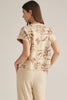 Entro - Top - Short Sleeve Sweater  Vintage Western - Ecru - Findlay Rowe Designs