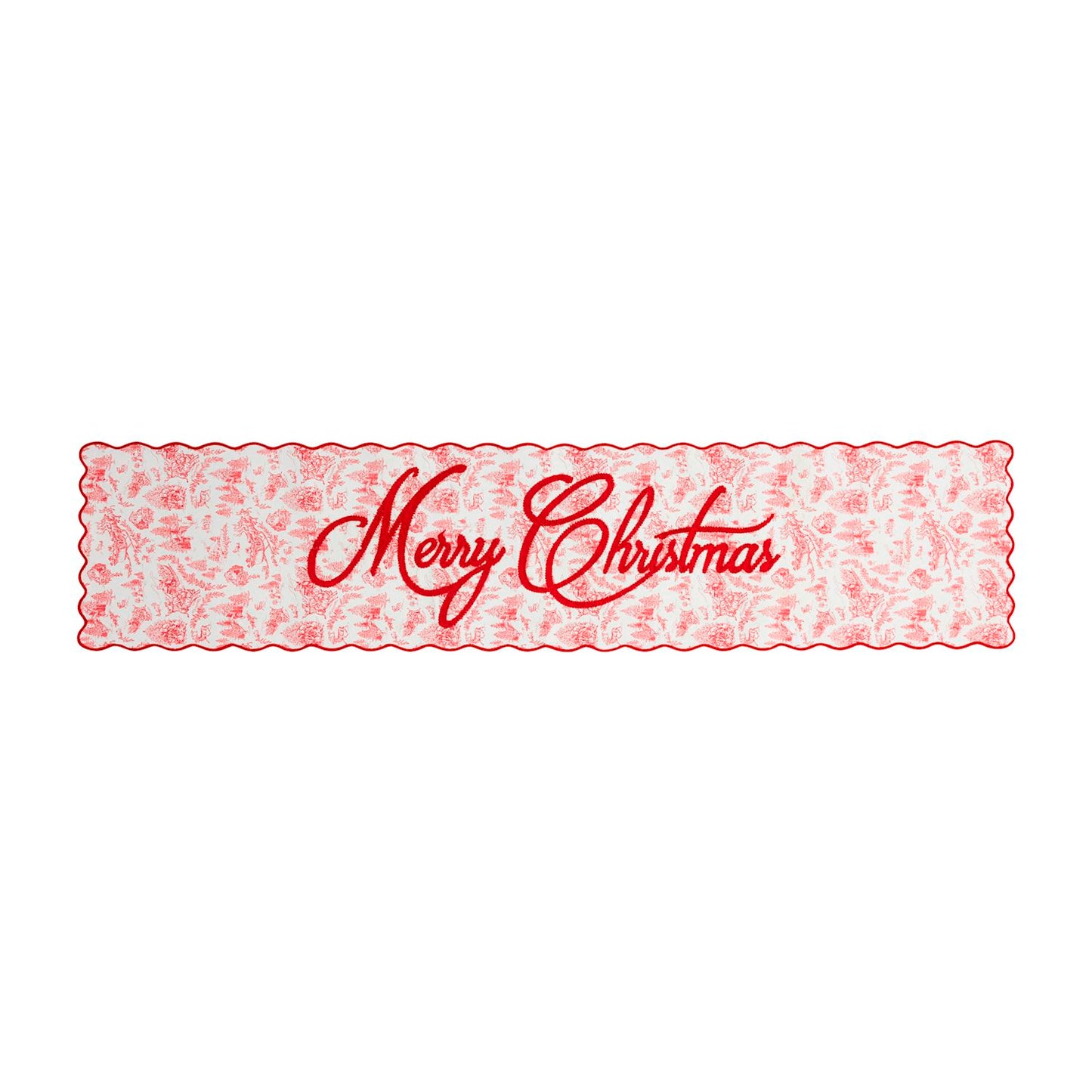 Mud Pie - Table Runner - Christmas Toile