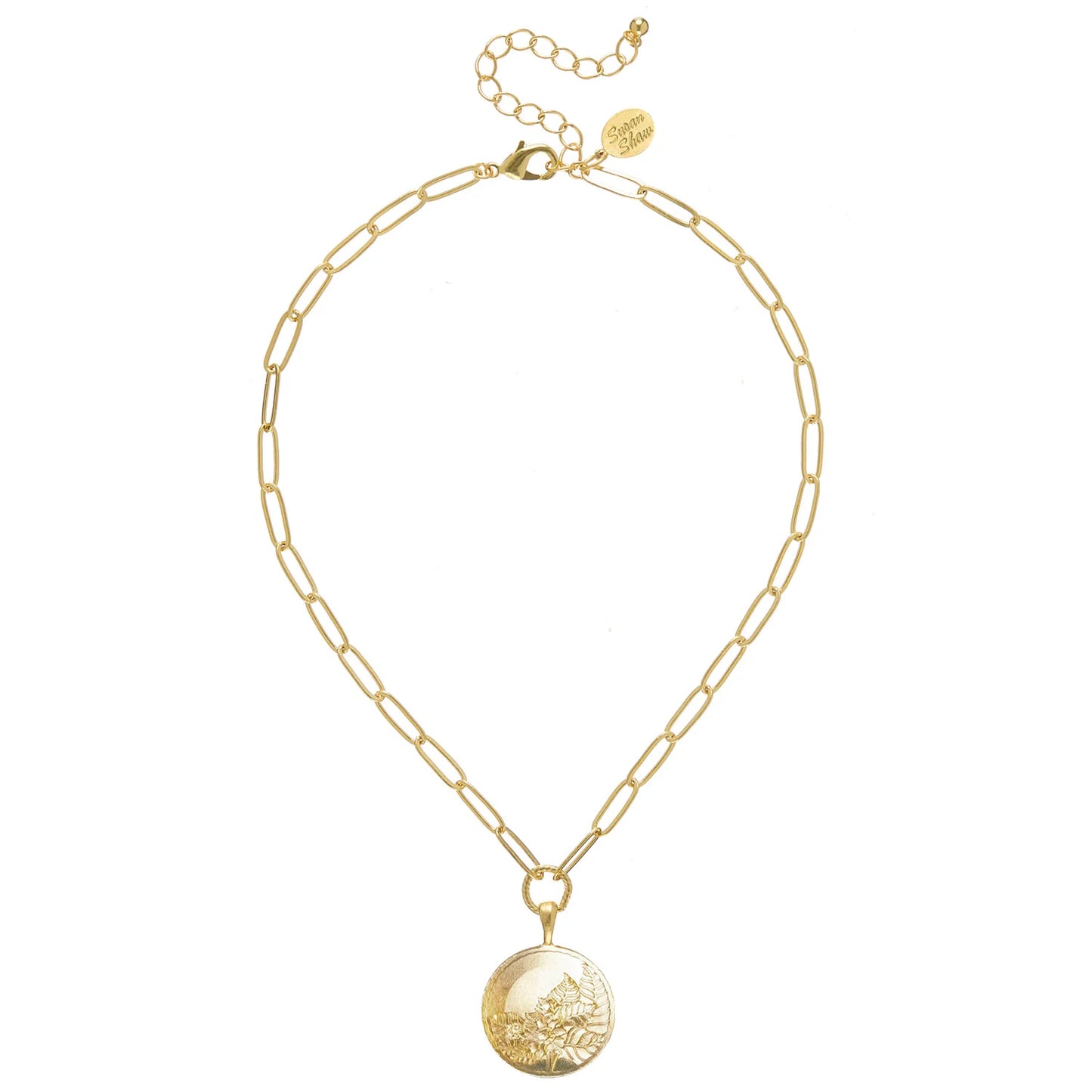 Susan Shaw - Necklace - Tobacco Leaf Paperclip - Findlay Rowe Designs