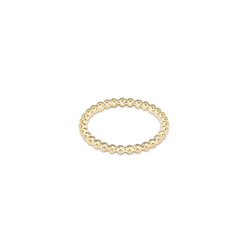 ENEWTON - classic gold 2mm bead ring - Findlay Rowe Designs