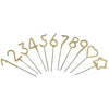 Mini Gold Number Sparkler Wand 4" - Findlay Rowe Designs