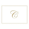 Caspari - Blank Correspondence Cards - Single Initial - Gold Embossed - Findlay Rowe Designs