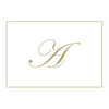 Caspari - Blank Correspondence Cards - Single Initial - Gold Embossed - Findlay Rowe Designs