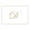 Caspari - Blank Correspondence Cards - Single Initial - Gold Embossed - Findlay Rowe Designs