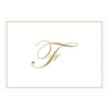 Caspari - Blank Correspondence Cards - Single Initial - Gold Embossed - Findlay Rowe Designs