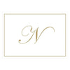 Caspari - Blank Correspondence Cards - Single Initial - Gold Embossed - Findlay Rowe Designs